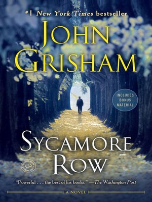 cover image of Sycamore Row